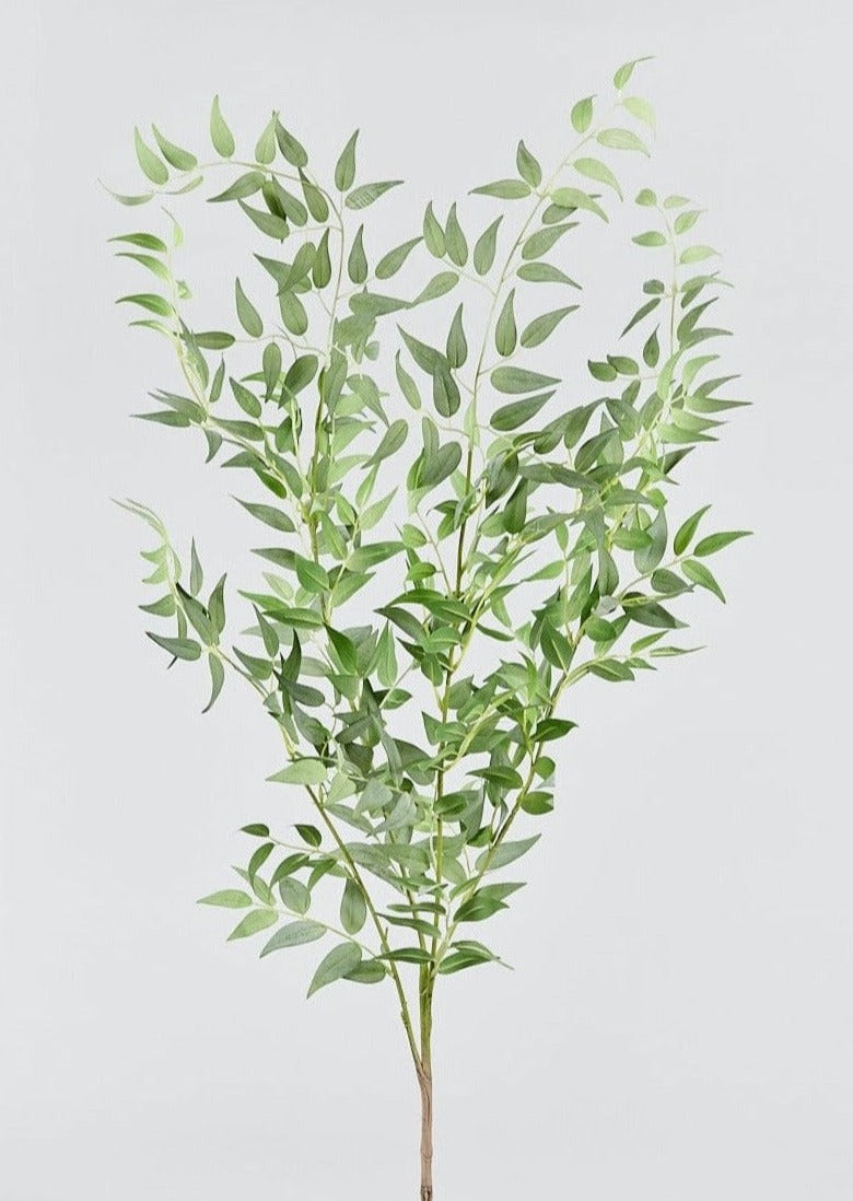 Afloral Tall Green Artificial Ruscus Branch