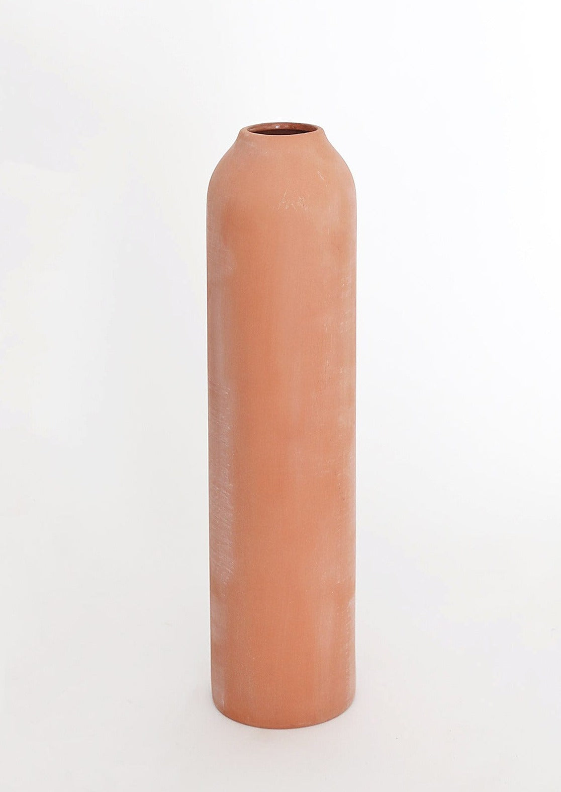 Tall Skinny Terracotta Vase