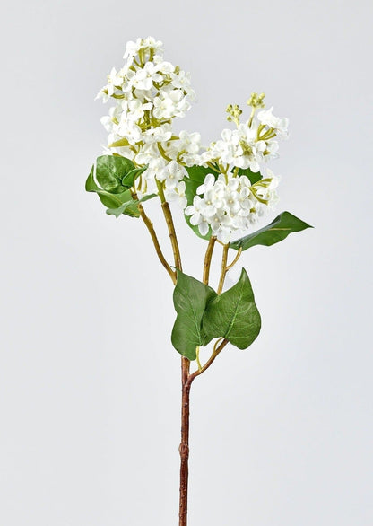 Afloral Faux Flowers Spring Lilac Branch in White