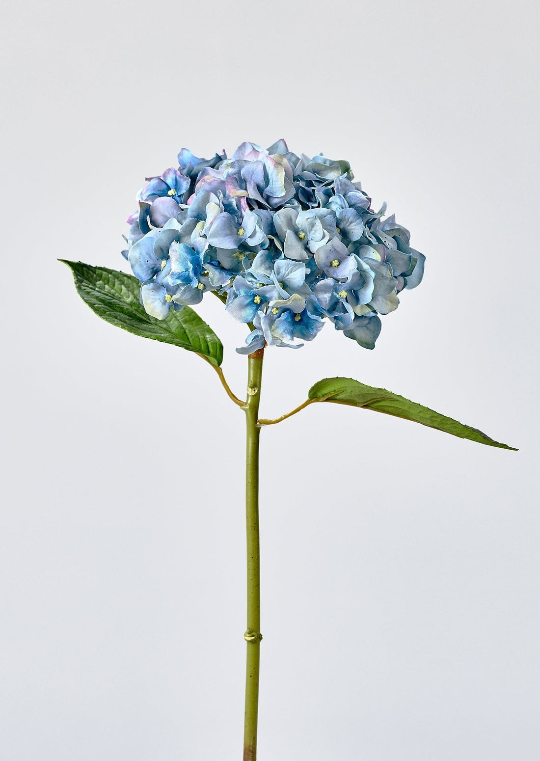 Tall Powder Blue Faux Hydrangea Flower - 45