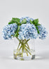 Faux Floral Arrangements Blue Hydrangea Flowers in Vase at afloral