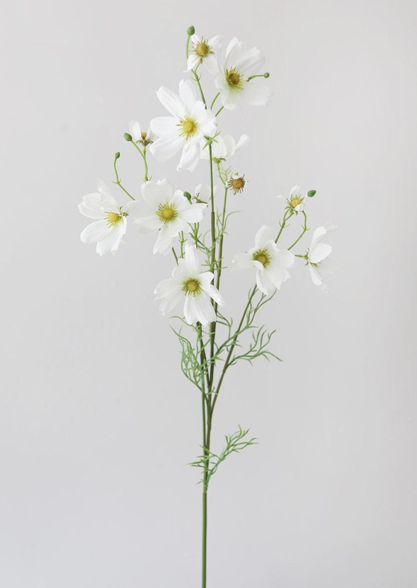 Artificial Wildflowers Cosmos in White