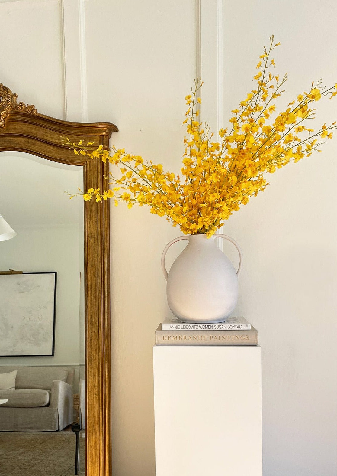 Home Styling with Realistic Yellow Dancing Orchids at Afloral