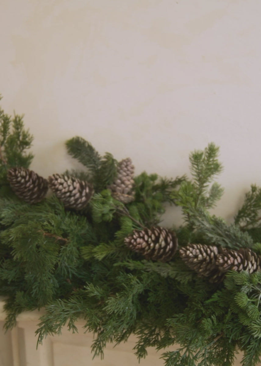 Styled Artificial Holiday Spruce Garland in Afloral Video